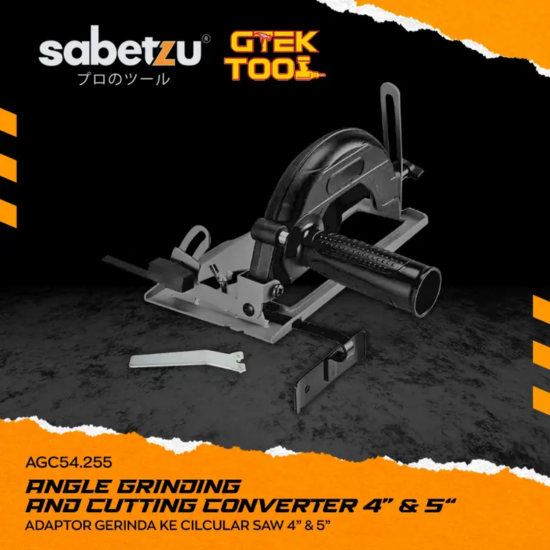 Sabetzu Stand Dudukan Gerinda Tangan 4" 5" Adaptor Mesin Gurinda ke Circular Saw Holder Potong Kayu 0