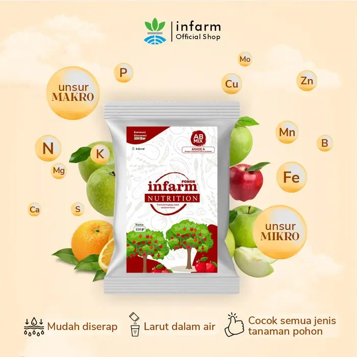 INFARM - Nutrisi AB Mix Pohon Pupuk Konvensional Tanah dan Hidroponik Borong! 1