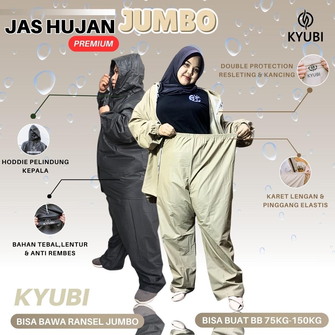 Jas Hujan Big Size Super Jumbo Bahan PVC Tebal Anti Rembes