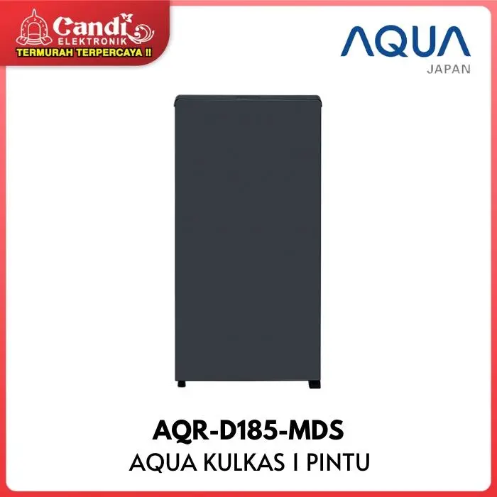 AQUA Kulkas 1 Pintu 145 Liter Dark Silver AQR-D185-MDS - Giant Freezer - DARK SILVER