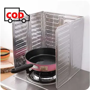 Pelindung Kompor Anti Cipratan Minyak Goreng Panas Aluminium Foil Mudah Digunakan Mudah Dibersihkan