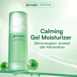 Glowsophy CICA Panthenol Soothing Moisturizer Gel 100ml | Pelembab Wajah Ringan Kulit Berjerawat & Sensitif