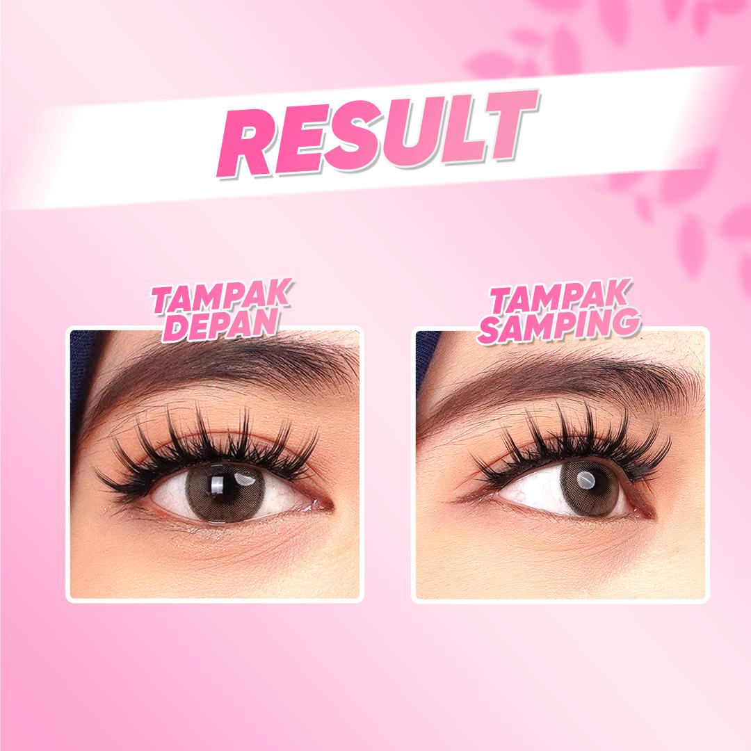 BAISISI A08 Korean Anime Bulu Mata Palsu Ringan Eyelash Extension Satuan Premium Dapat dipakai berulang cocok untuk pemula reuseable dengan lem praktis