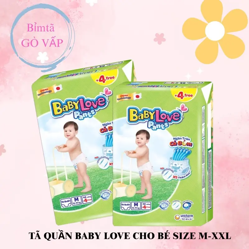 COMBO 2 Tã Quần Baby Love M/L/XL/XXL