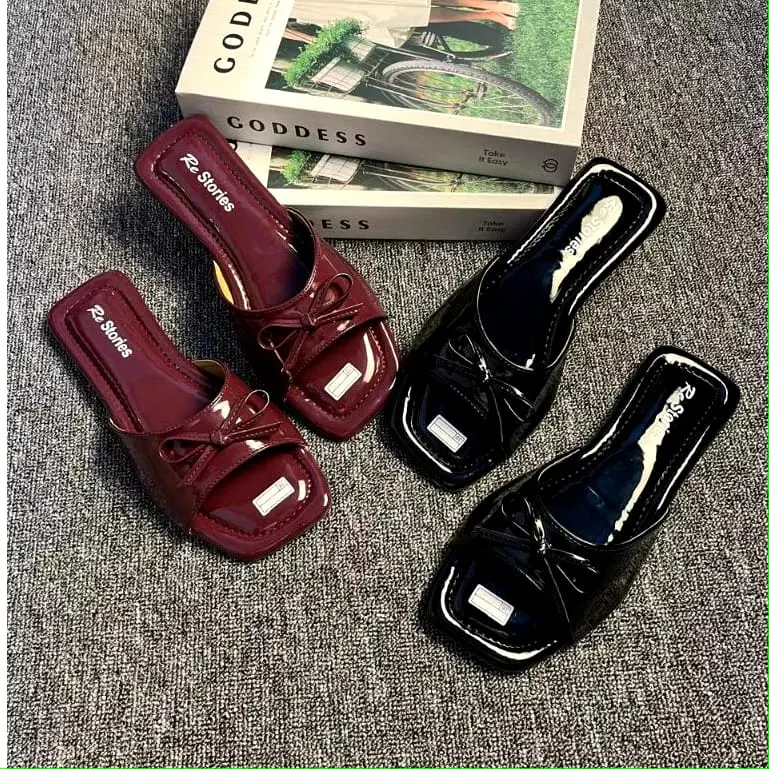 Sandal Wanita Wedges 1,5 Cm Hak Tinggi Korea Style Sandal Wanita 2025 Kekinian Sandal Kasual Wanita Model Terbaru Anti Slip Ringan Dan empuk 4