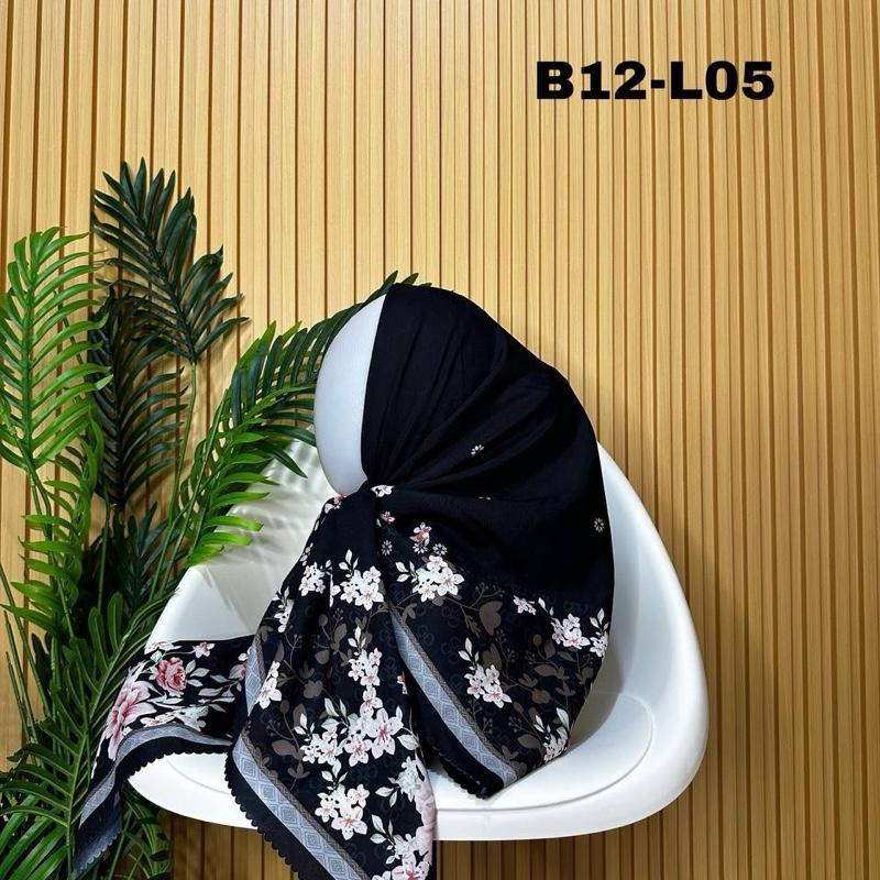 Hijab Voal Segiempat Oliveils Hijab   Muslim Kerudung Wanita 3