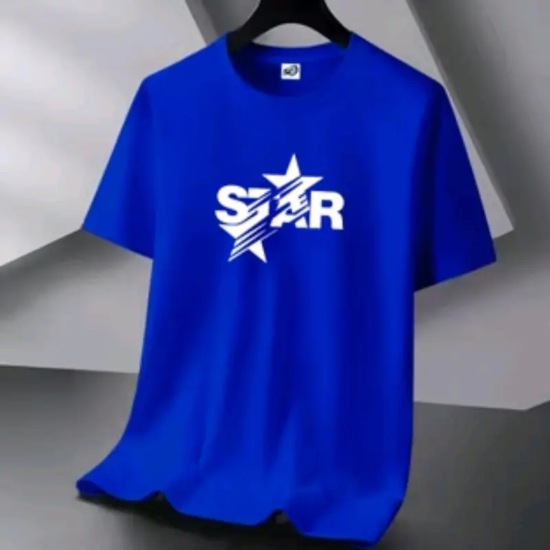 kaos oblong atasan cowok dewasa lengan pendek ukuran ( M/L/XL/XLL/XXXL katun motif star2 6