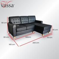 Gambar Sofa L Vitel Sofa Corner Minimalis By Vassa dari Vassa Sofa & Home Kab. Bogor 3 Tokopedia