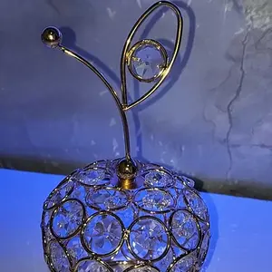 Crystal Nanas Pear Apple Pajangan Mewah Pir/Nanas/Apel Ornamen Kristal Buah/Dekorasi Ruang Tamu Kristal