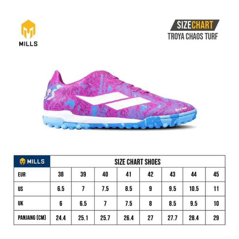 SEPATU MINI SOCCER - MILLS TROYA CHAOS TURF - ORIGINAL 7