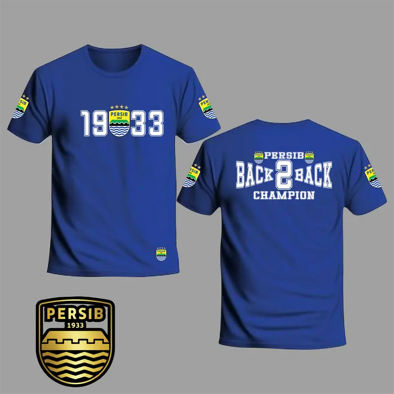 Koas Persib Bandung Back 2 Back Champions 2025 T-shirt Distro Persib 24s 0