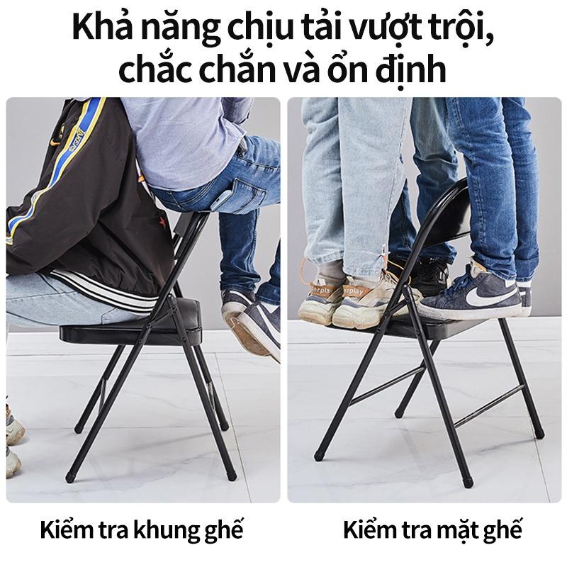 Ghế văn phòng hội trường hội nghị gấp gọn, quán cà phê, nệm nhỏ gọn tiện lợi nhiều màu sắc đẹp mắt 8