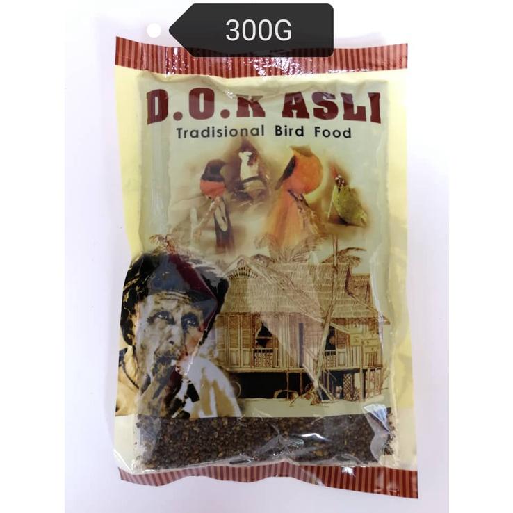 Belalang added DOK Asli Traditional Bird Food Feed 300gram Makanan Burung Tradisional
