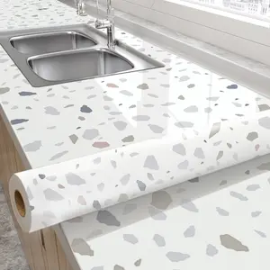 sticker dinding dapur 600cm X 60 cm（PT）stiker dapur anti minyak anti api dan panas alumunium foil dekorasi dapur Wallpaper dapur