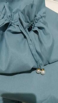 Product Review of Mukena Dewasa Traveling Mini Alwi Series Free Tas Pouch Serut Mutiara Atasan Bawahan Panjang Katun Lembut mukenah  Muslim resleting from n**2 0