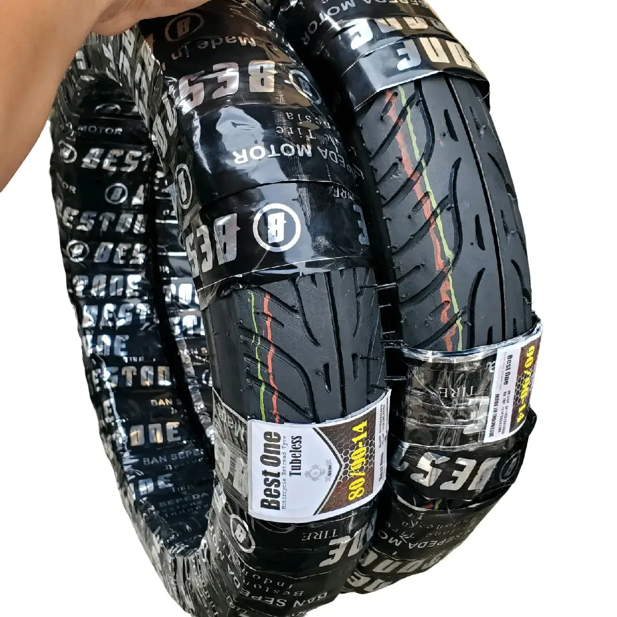 Sepasang Ban Tubles Motor Matic Beat Vario Mio Spacy Spin Nex  Ukuran 80/90 dan 90/90 Ring 14 Motorcycle Accessories Sepeda