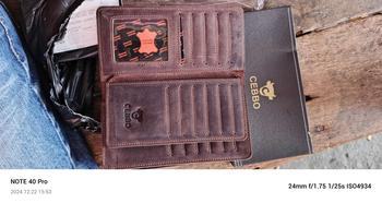 Product Review of Dompet Panjang Pria Kulit Sapi Asli Crazy Horse Leathe Merk CEBBO Dompet Panjang Bisa Muat Hp Kartu Uang from b**5 1