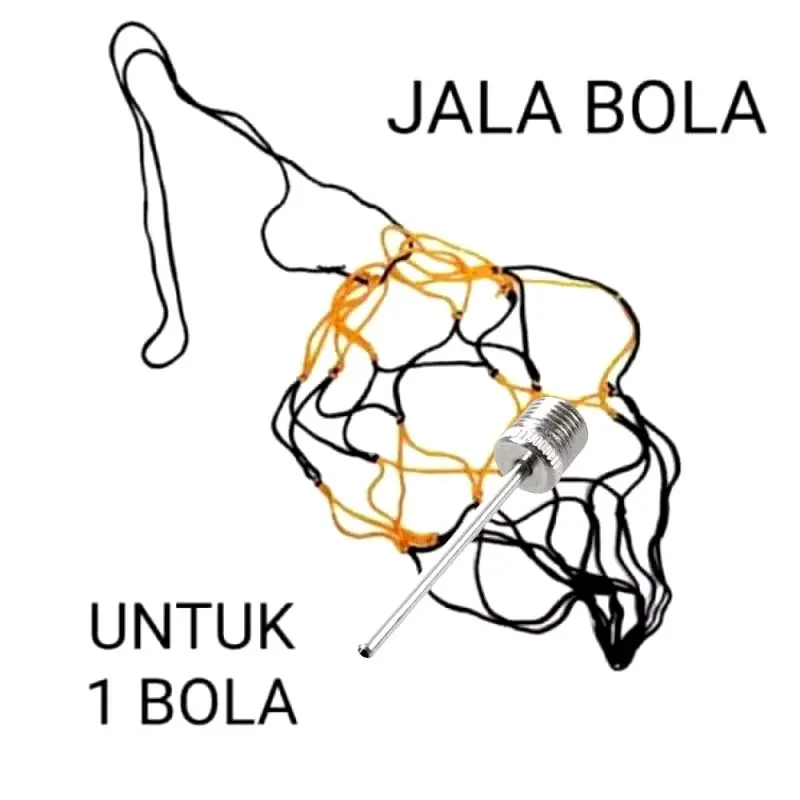 Pentil dan Jaring Bola Alat Pompa Bola Ball Outdoor