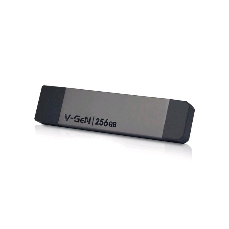 0V-Gen SSD Portable Platinum 256GB - VGen 256 GB USB 3.2 Type C 3