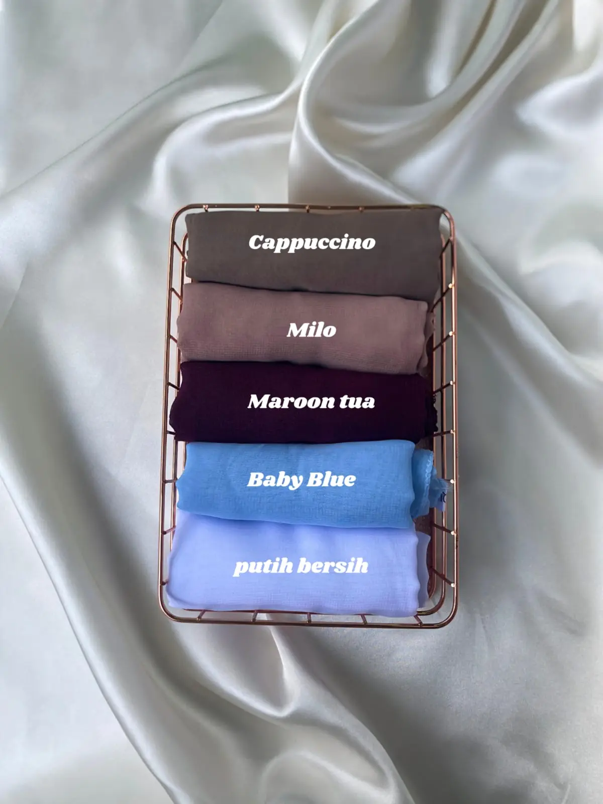 Bundling 5 Pcs 65.000 Jilbab Bella Square Premium