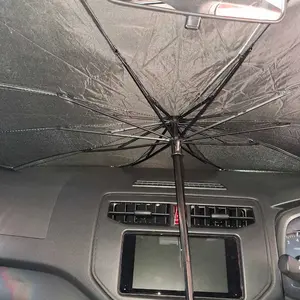UNIQUE Payung Pelindung Anti Panas Mobil Kaca Depan / Umbrella Sunshade/Ukuran terbuka 130*80CM