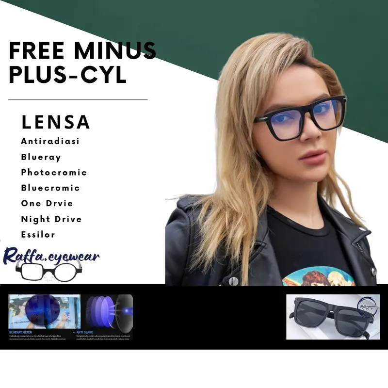 Kacamata Sporty Pria Photocromic Bluecromic Free Lensa Minus Cylinder Frame DB7000 Kacamata Pria Dan Wanita  Aviator Women Vintage antisilau kacamata  hitam Glasses Sunglasses Eyewear Polarized 8