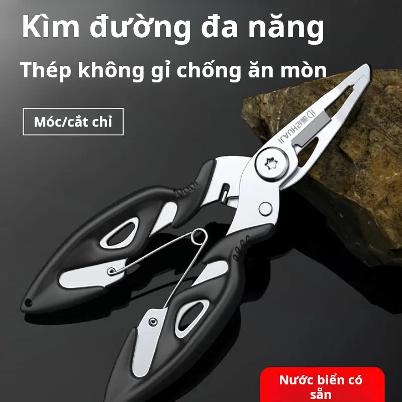 Kéo câu cá đa chức năng, kẹp mồi, bộ điều khiển cá, hai trong một, buộc móc và loại bỏ móc có độ bền cao, kẹp cá, bộ điều khiển cá, [Thanh Toán Khi Nhận Hàng]