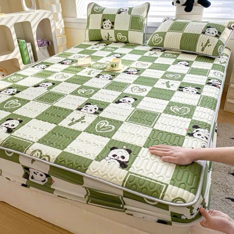  chiếu điều hòa thun lạnh bo chun cute không mùi làm mát mùa hè   bọc đệm từ 5- 20cm   