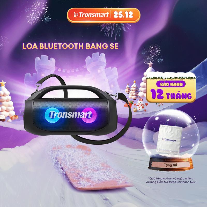  Loa Bluetooth 5.3 Tronsmart Bang SE Công suất 40W Chuẩn kháng nước IPX6 Thời gian Nghe Nhạc lên đến 24 giờ  30% âm lượng  Tích hợp đèn Led | Bảo hành chính hãng 12 tháng | TM-862356 
