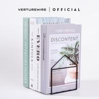 Gambar VERTUREWIRE Paket Bookshelf B - House & Triangle Bookshelf - Warna Hitam Putih & Gold - Material Kawat Besi Tebal - Anti Karat - Desain Minimalis Modern - Kertas Kado Gratis - Harga Spesial Rp 85.000 - PUTIH dari verturewire Kab. Tangerang 3 Tokopedia