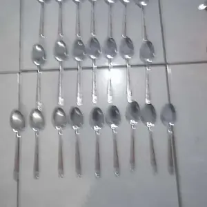 Sendok dan Garpu BATIK Stainless Steell 12 pcs Bahan Tebal /SENDOK GARPU MAKAN Polos stainless/ Alat Makan Steinless