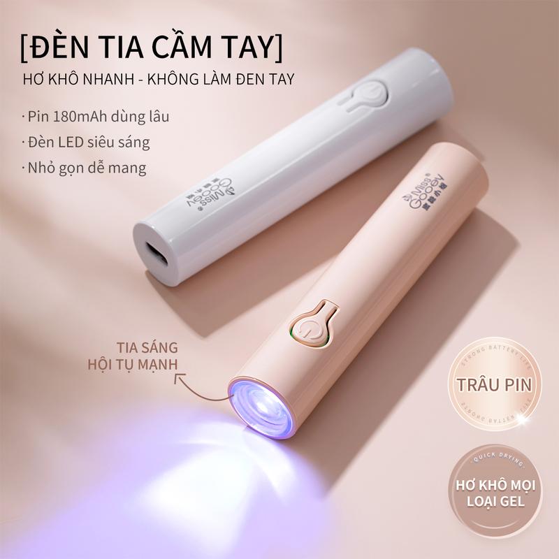 Đèn móng tay LED Không Dây Có Thể Sạc Lại MISS GOOEY Cầm Tay Đèn UV LED để chữa móng tay Gel tức thì Thiết Bị cắt tỉa móng tay chuyên nghiệp với thiết kế nhỏ gọn
