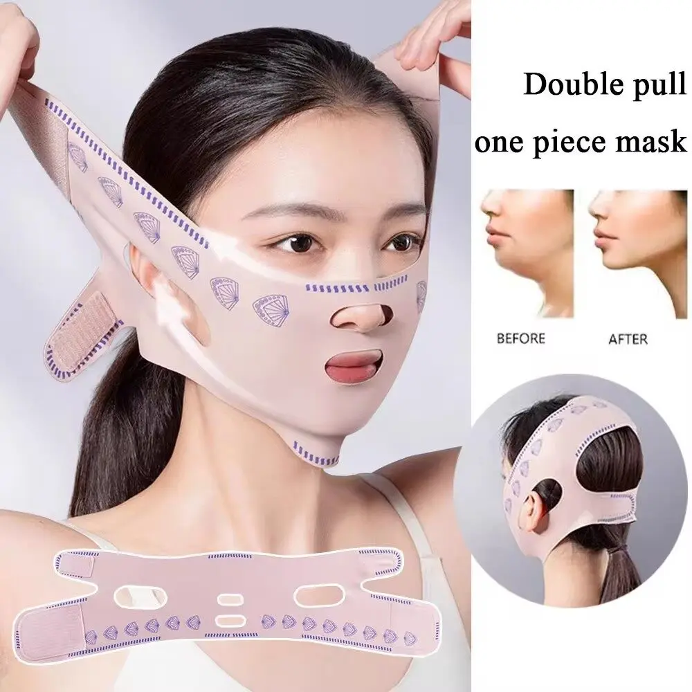 Dụng Cụ Định Hình Khuôn Mặt, Dây Băng Quấn Bó Sát Khuôn Mặt, Dây Đeo Mát Xa Mặt, Đai Nâng Ngực Và Má, Mặt Nạ Nâng, Chăm Sóc Da, Dành Cho Phụ Nữ, Dụng Cụ Làm Đẹp, Đường V-Line