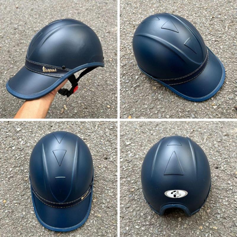 Nón bảo hiểm luoi trai Vespa cao cấp Mũ bảo hiểm nón kết cá tính và sang trọng dành cho cả nam và nữ