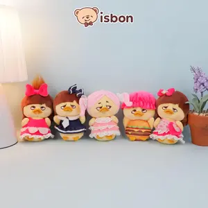 ISTANA BONEKA Gantungan Kunci Bebek Mungil Sad GIRL Duck Lucu Mainan Anak Lirik Mata Gift Ulang Tahun Cowok Cewek Key Tas Kecil