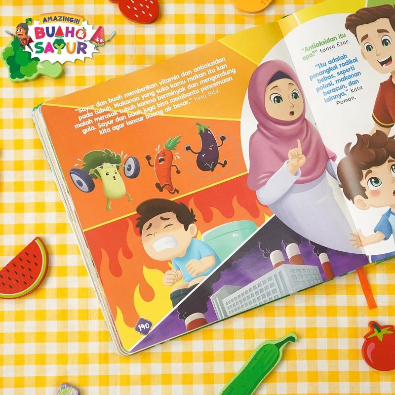 Product Introduction of Buku Anak - Buah dan Sayur - Amazing!!! Buah & Sayur - Buku Ensiklopedia Anak Usia 5+ - Visi Mandiri - Hardcover Books 11