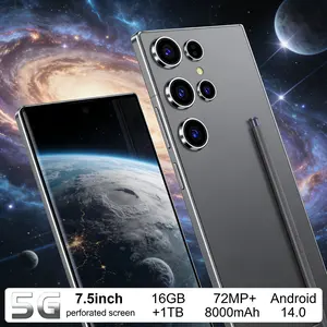 [100% brand new] 5G Smartphone VlV0 V27 Pro Ponsel Murah 7.3 Inci HD Layar Baru Android 14.0 RAM 16GB ROM 1TB Kamera 72MP+108MP Baterai 6800mAh Dual Sim/Wifi