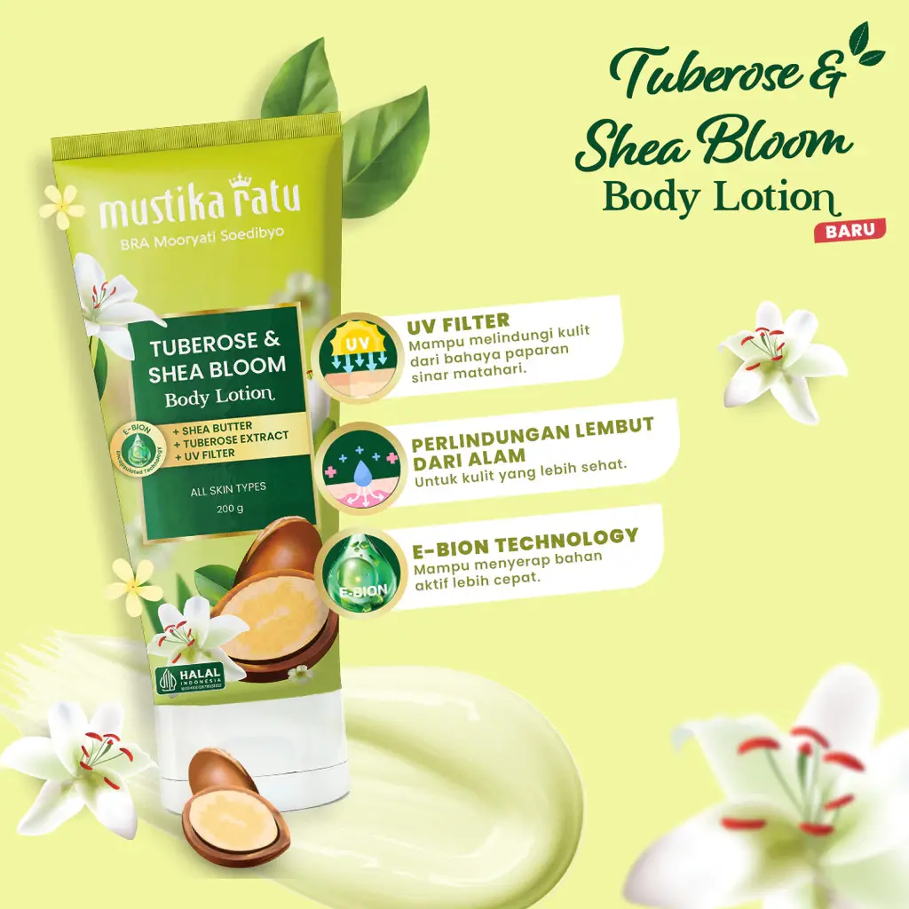 Mustika Ratu Body Lotion Tuberose & Shea 200mL