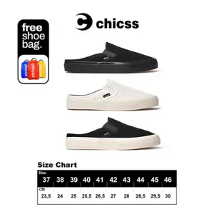 Chicss Sepatu Slipon & mule Slopop - Sneakers Sepatu Slop Casual Pria Wanita