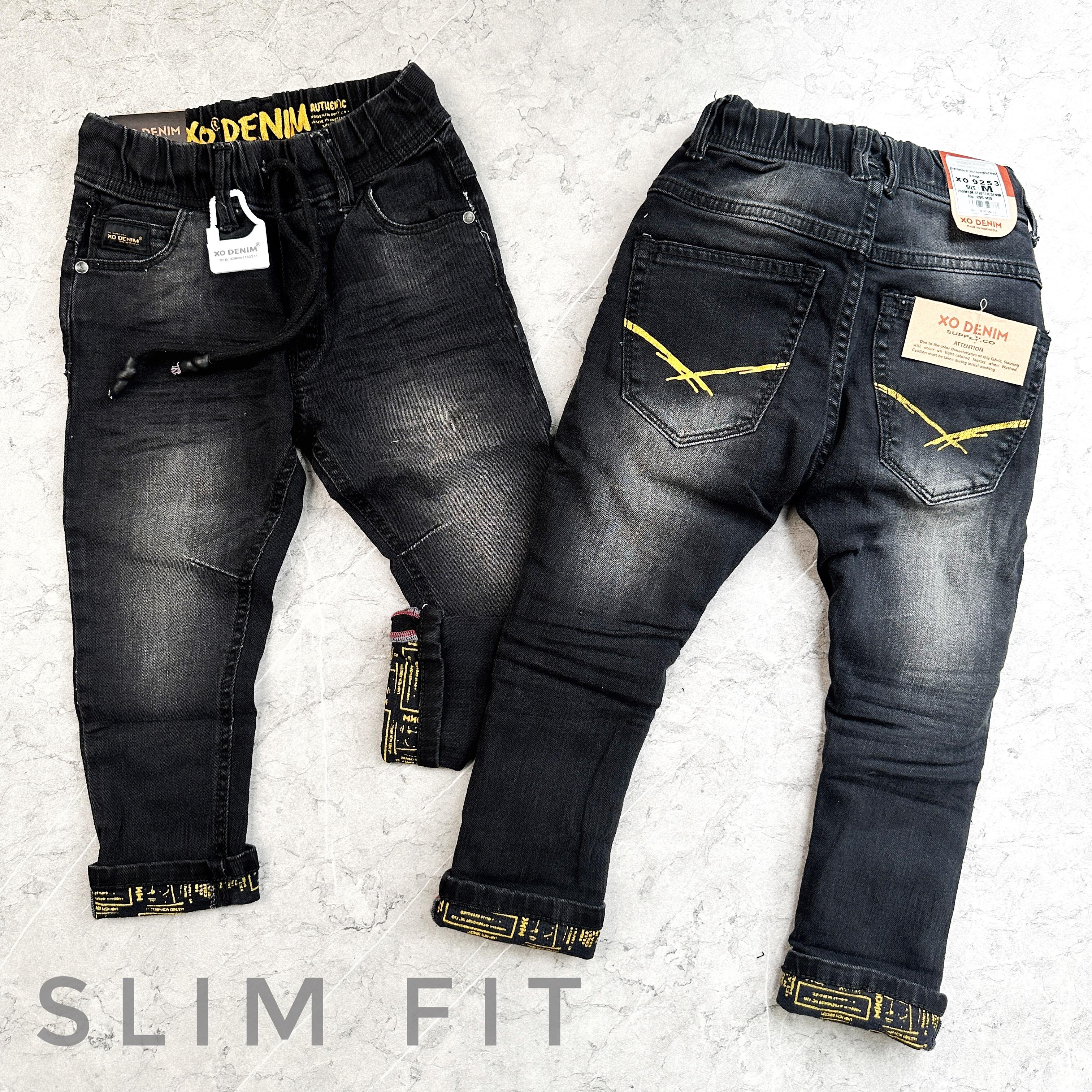 GREY 1-5 Tahun XO Denim STICK BALIK Celana Jeans Panjang Anak Laki-Laki Skinny/Slim Fit BY XO DENIM JKT KIDS CHOICE