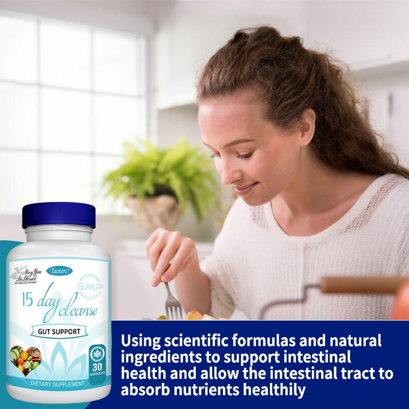 Product Introduction of Taoter 15 Day cleanse health supplement, Support Gut and Digestive health, support nutrient absorption 8
