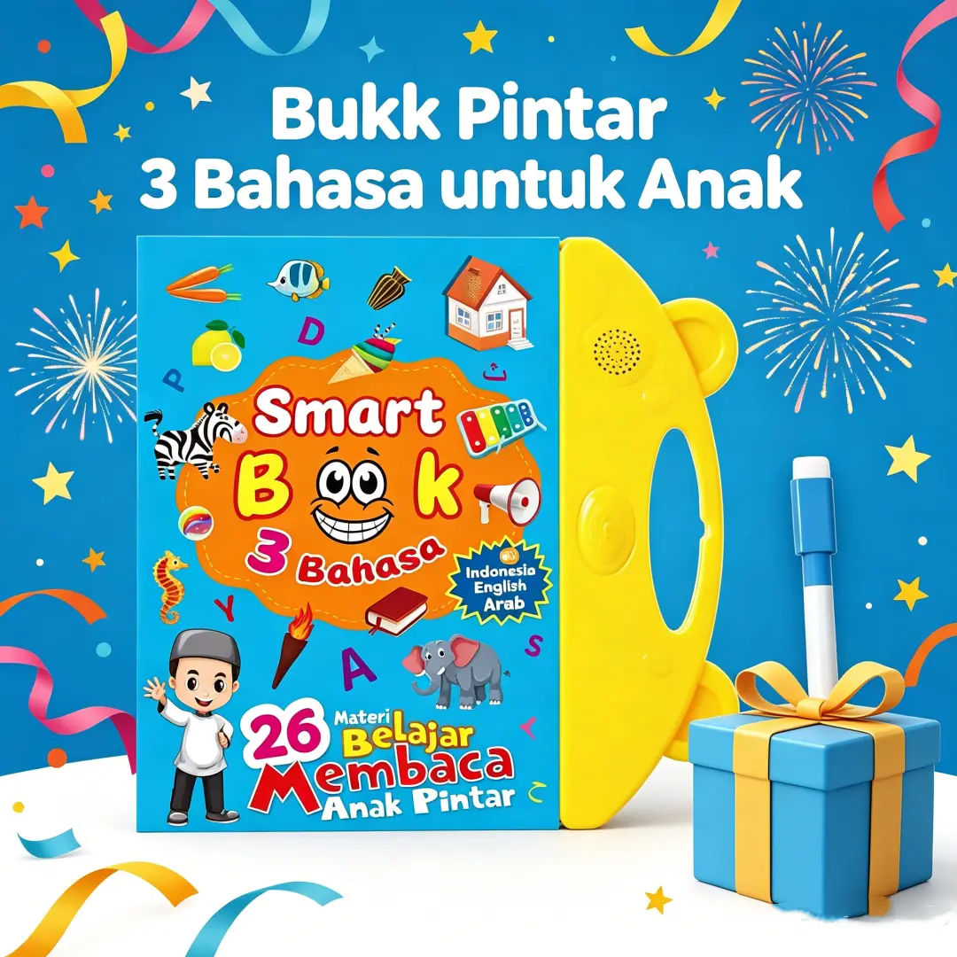 Buku Edukasi Elektronik Bersuara Modern Pengembangan Kemampuan Berbicara Membaca Anak Balita Stimulasi Perkembangan Otak Di Lingkungan Rumah (COD Tersedia)