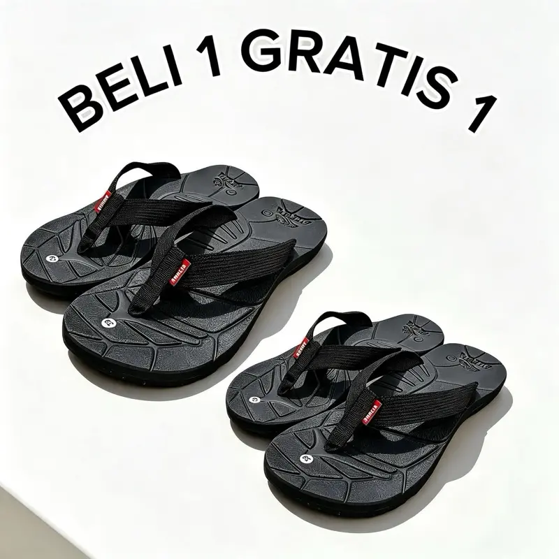 Paket Hemat Sandal jepit Gunung beli satu gratis satu Pria sandal  buy  get 1