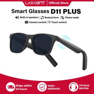 LAXASFIT 2025 New smart glasses D11 Plus Answering calls Remote controlphotography Musi Open audio system  Support Android and iOS systems Charging Wearable