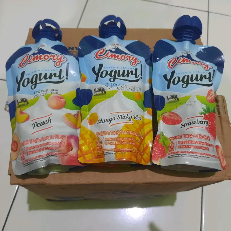 Cimory Yogurt Squeeze 120 gram Thick & Creamy (1PCS) Yoghurt Milk Blueberry Sugar Mangga Drink 8