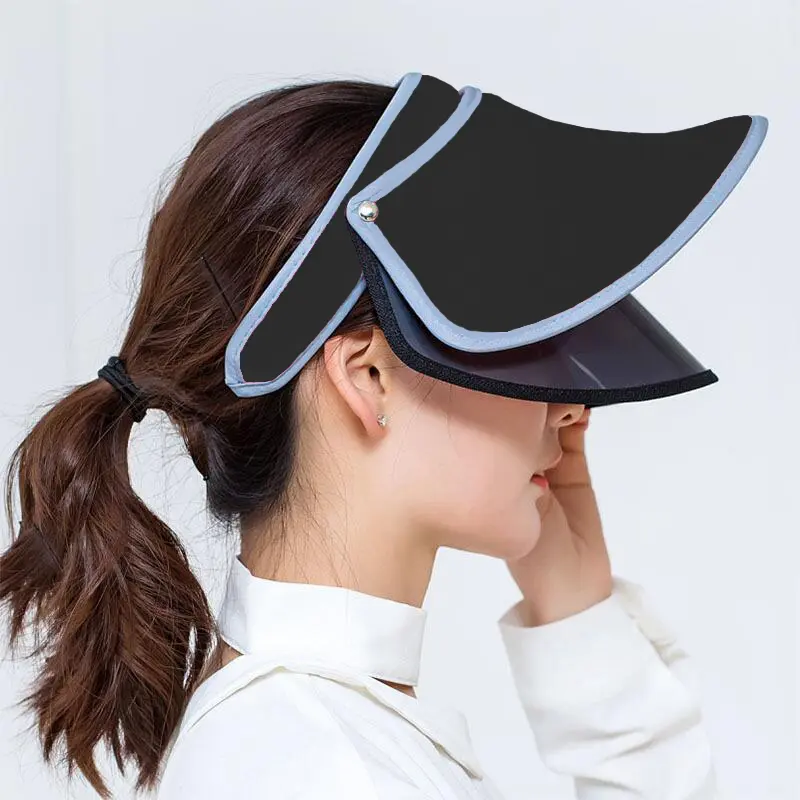TOPI GOLF KOREA TOPI ANTI UV DOUBLE VISOR TOPI BERFUNGSI FACE SHIELD 1