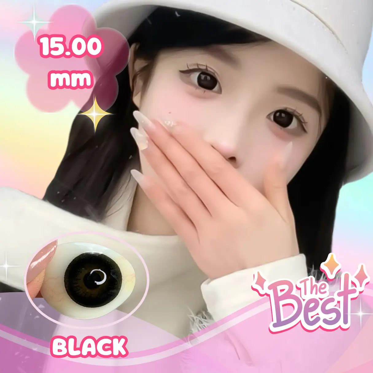 [COD] MYSTICEYES SOFTLENS BIG EYES NATURAL LOOK 14.5 MM - 15.0 MM