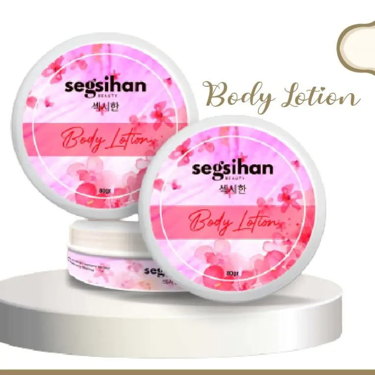 Lotion Pemutih Badan Instant BPOM Segsihan Beauty 80g - Melembabkan, Menghaluskan, Mencerahkan Kulit dengan Aroma Tahan Lama - Abu-Abu 0