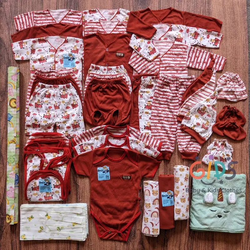 Gids Baby 53 Pcs Perlengkapan Baju Bayi Baru Lahir Gift Set Kado Paket Lahiran Lengkap Parsel newborn 0