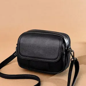 Tas Selempang Mini Wanita Ghaya - Bahan Semi Kulit/Kulit Sintetis, 3 Ruang, 4 Warna Tas Wanita